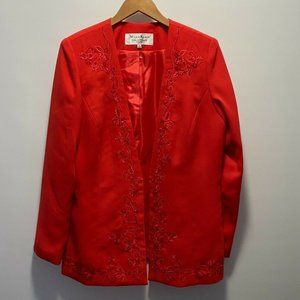 Maxie Klein Collections Red Suit Size 12‎